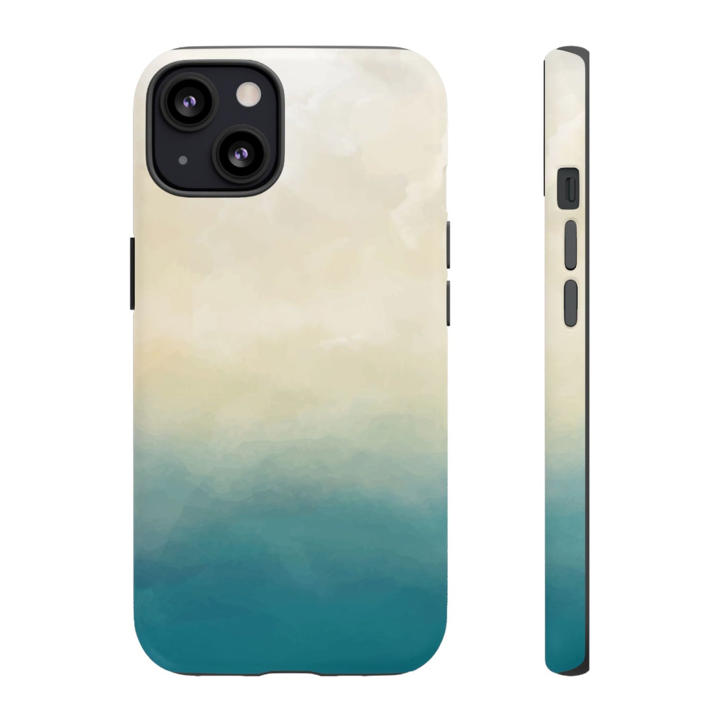 海と砂のグラデーションケース：iPhone、Galaxy、Google Pixelデバイス用ビーチ風スマホケース