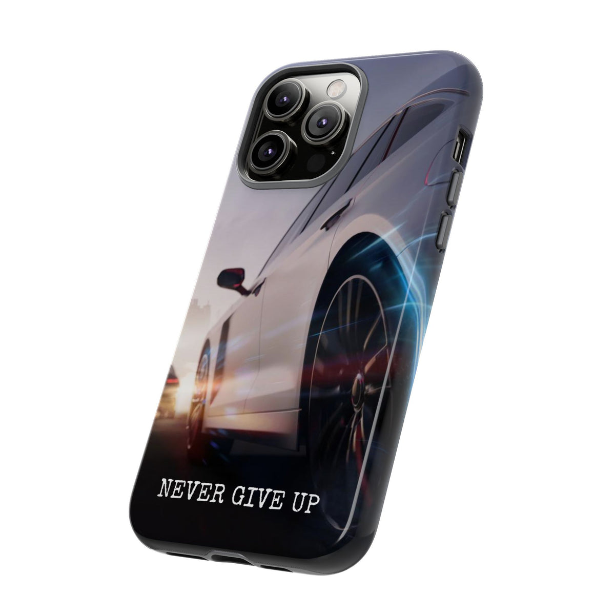 Never Give Up:  Motivational Phone Case for iPhone, Samsung Galaxy and Google Pixel devices