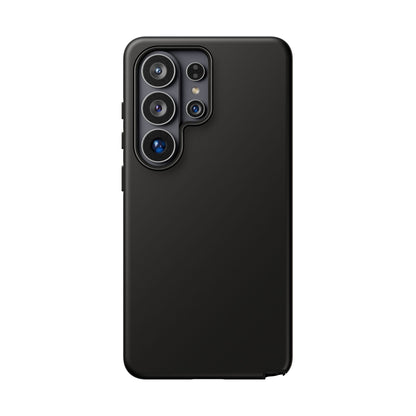 Space Black: Pure black phone case for iPhone, Samsung Galaxy and Google Pixel devices