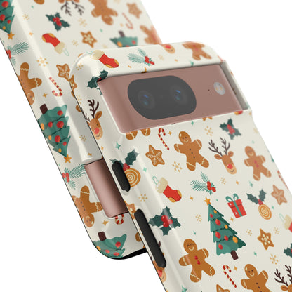 Gingerbread Holidays: Xmas-themed phone case for iPhone, Samsung and Google Pixel