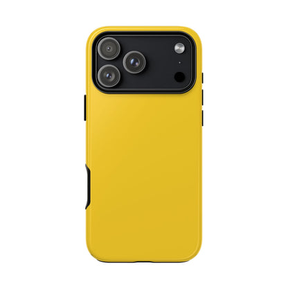 Luscious Yellow: Plain Sunburst-Inspired Color for iPhone, Samsung Galaxy and Google Pixel devices