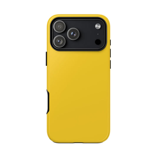 Luscious Yellow: Plain Sunburst-Inspired Color for iPhone, Samsung Galaxy and Google Pixel devices