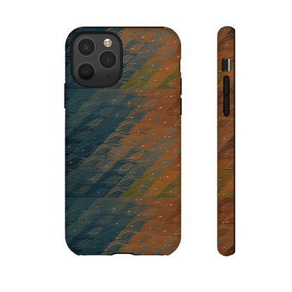 BRUE: Brown + Blue Geometric case for iPhone, Galaxy and Pixel