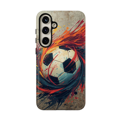 Football Swirl: Phone Case for iPhone, Samsung Galaxy and Google Pixel devices