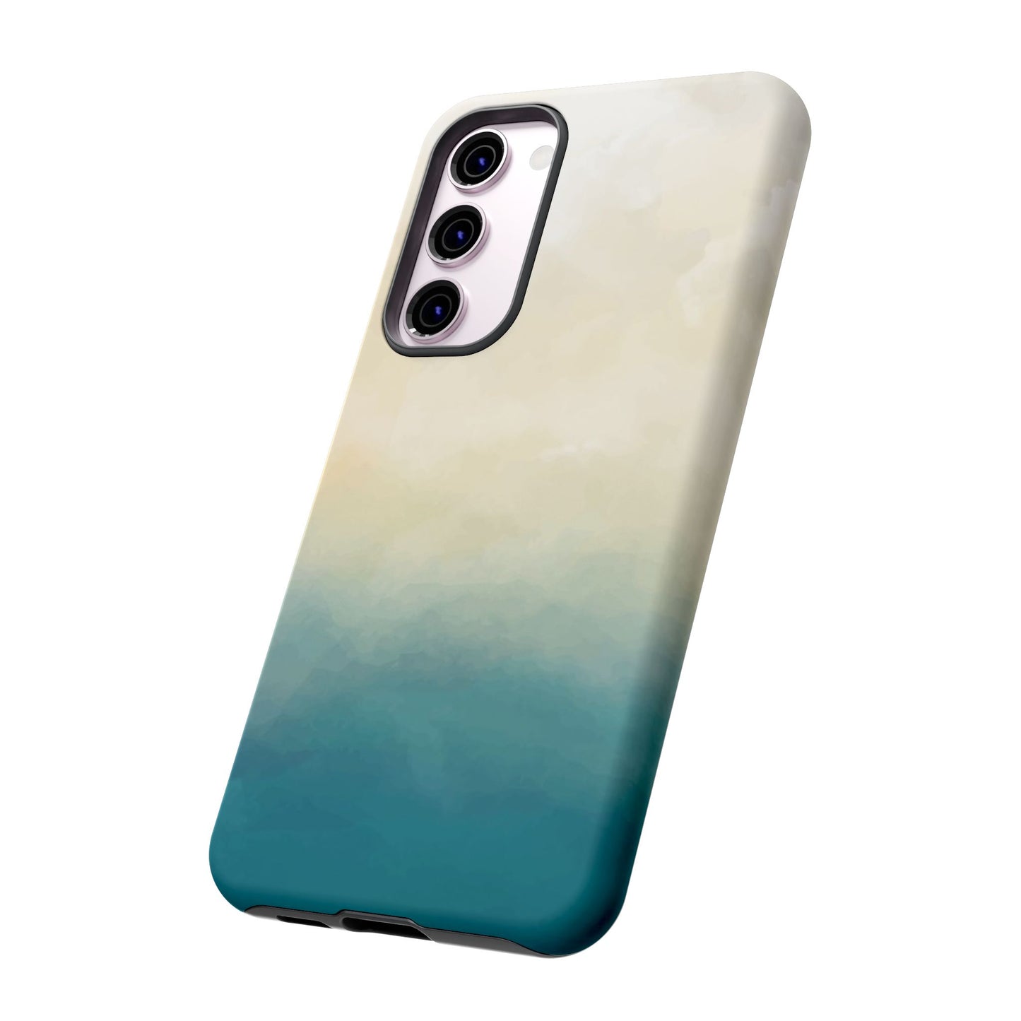 海と砂のグラデーションケース：iPhone、Galaxy、Google Pixelデバイス用ビーチ風スマホケース