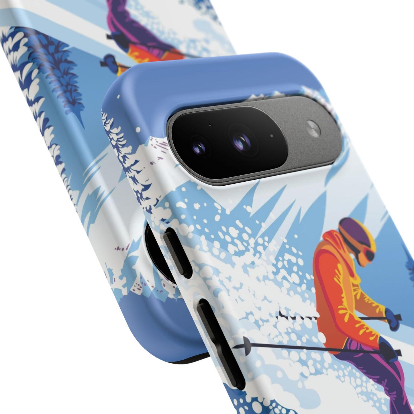 Glacier Rush: Ice Ski inspired phone case for iPhone, Samsung Galaxy and Google  Pixel devices