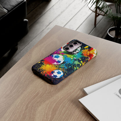 Footballer's Phone Case: Vibrant Case for iPhone, Samsung Galaxy and Google Pixel devices