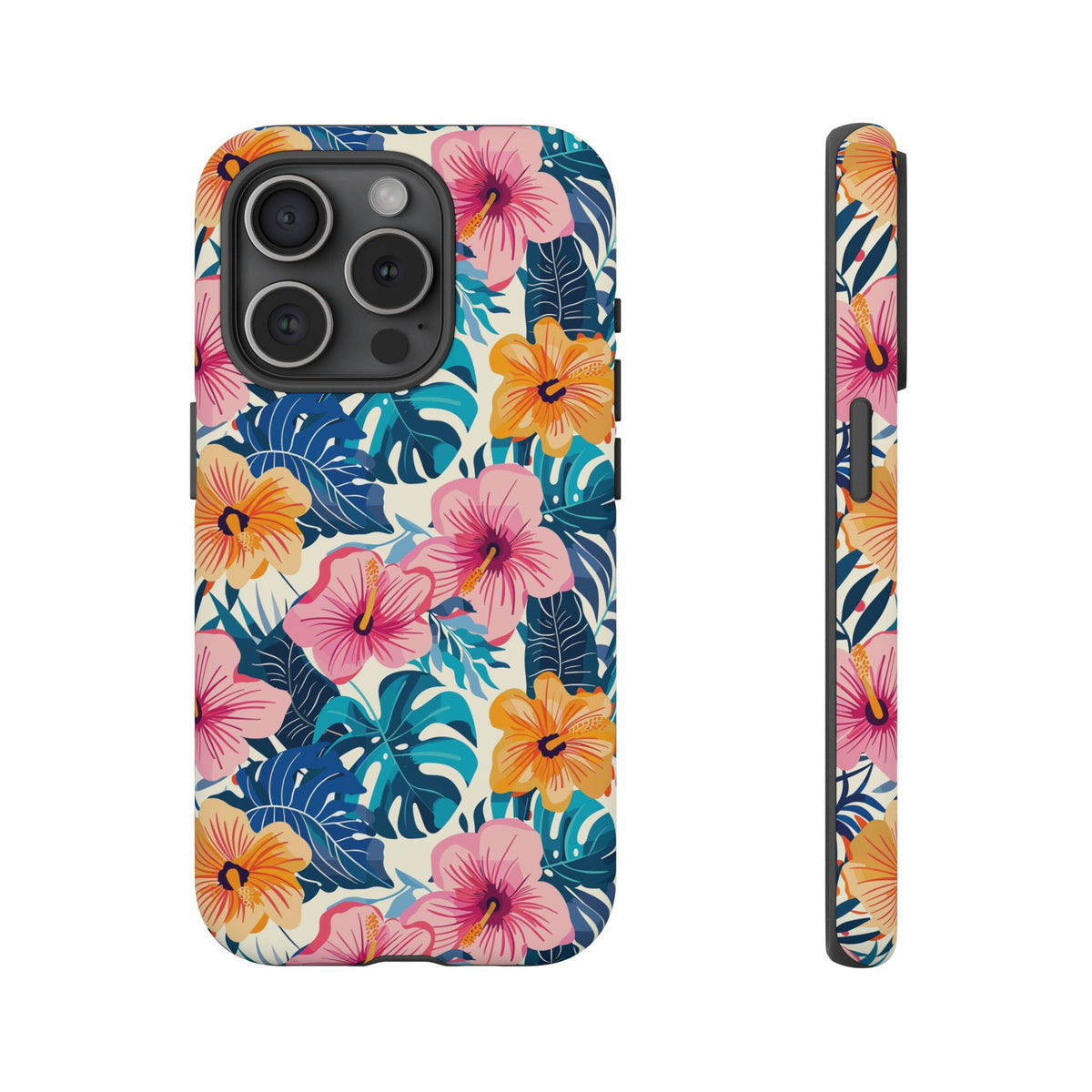Hibiscus Bloom: Cute Floral Phone Case for iPhone, Samsung and Google Pixel