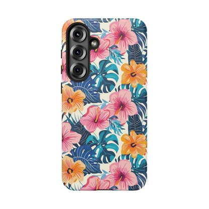Hibiscus Bloom: Cute Floral Phone Case for iPhone, Samsung and Google Pixel