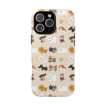 Cute Dogs: Tough Case for iPhone, Samsung Galaxy and Google Pixel devices