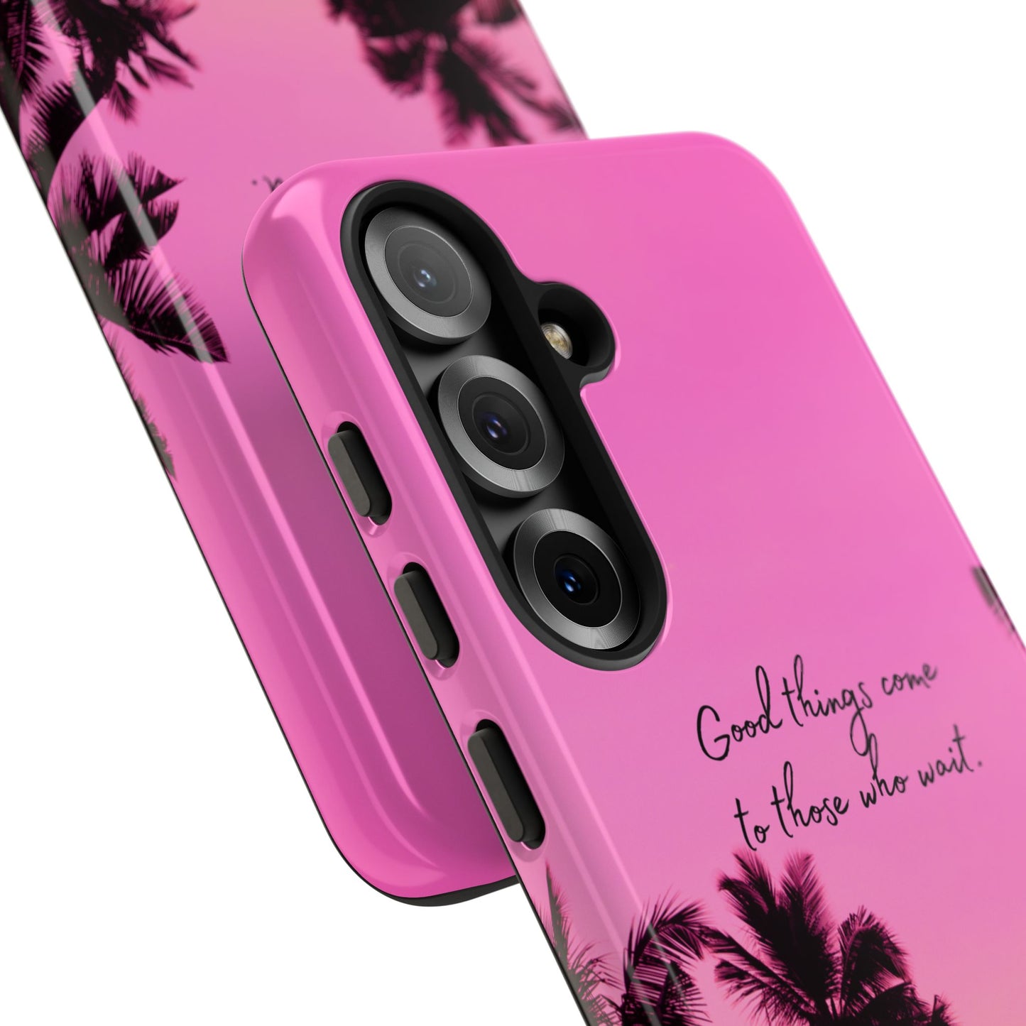 Sunset Serenity: Good things come to those who wait - Phone Case for iPhone, Samsung Galaxy and Google Pixel