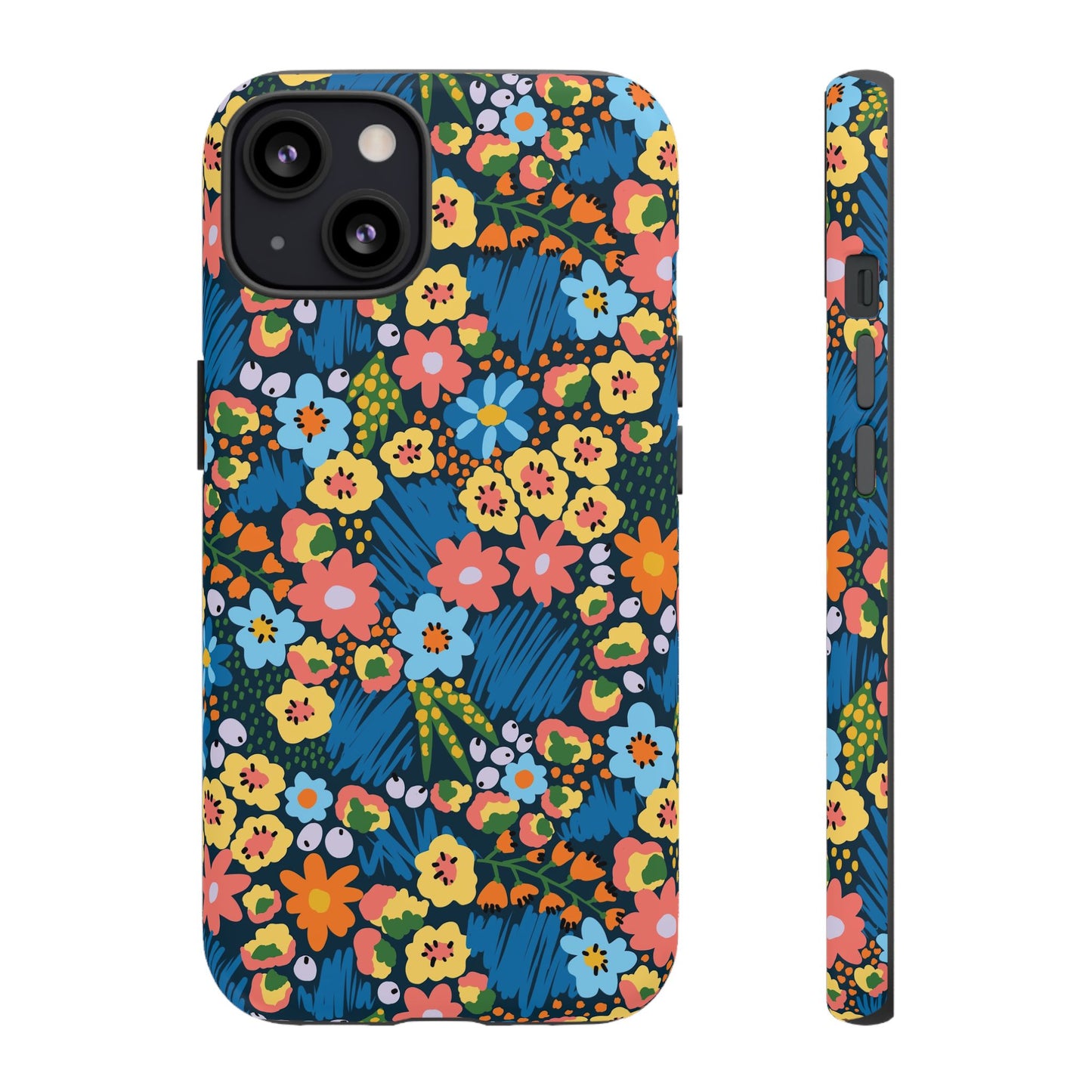 Bloom Burst: Color and Joy Themed Phone Case for iPhone, Samsung Galaxy and Google Pixel devices