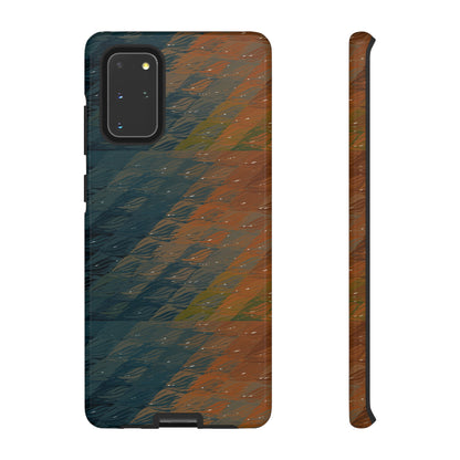 BRUE: Brown + Blue Geometric case for iPhone, Galaxy and Pixel