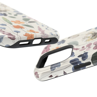 Floral prints phone case for iPhone (MagSafe version)