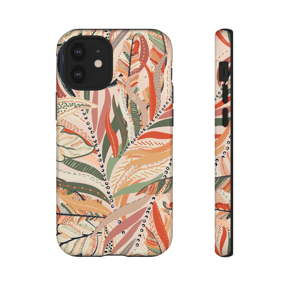Terracotta Leaves Phone Case: Nature‑Inspired Art for iPhone, Samsung Galaxy and Google Pixel devices