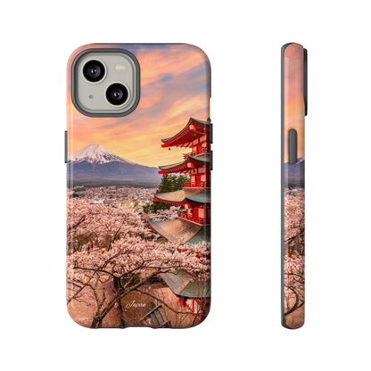 Cherry Blossoms Mt. Fuji phone case for iPhone, Galaxy and Pixel devices