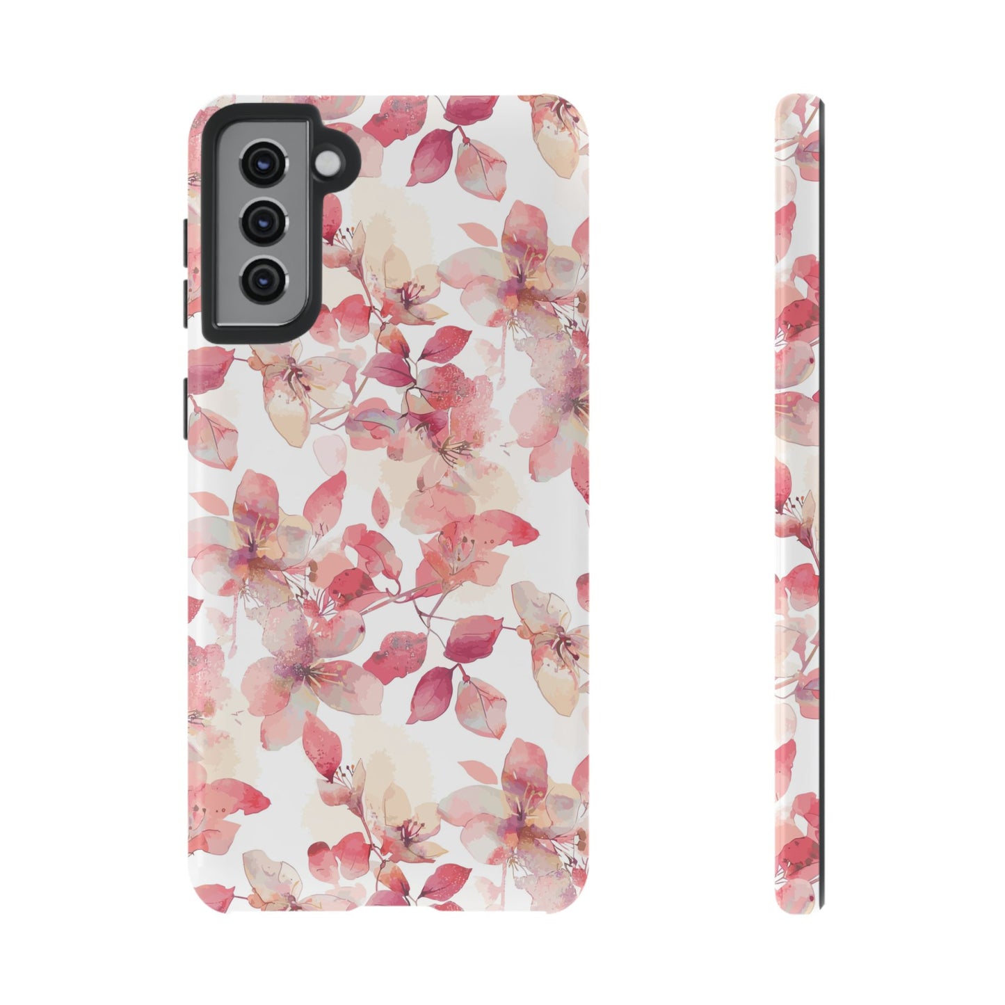 Watercolor Flowers: Tough Case for iPhone, Samsung Galaxy and Google Pixel devices