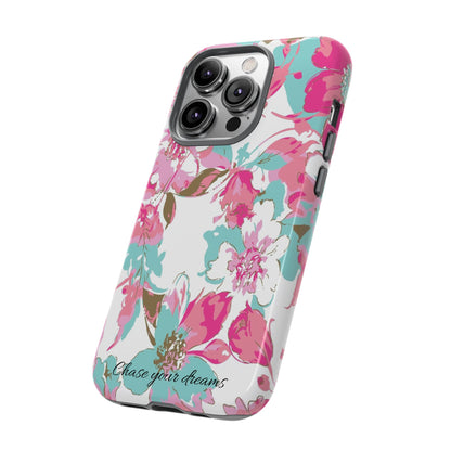 Chase your dreams: Artistic and elegant phone case for Apple iPhone, Samsung Galaxy and Pixel devices