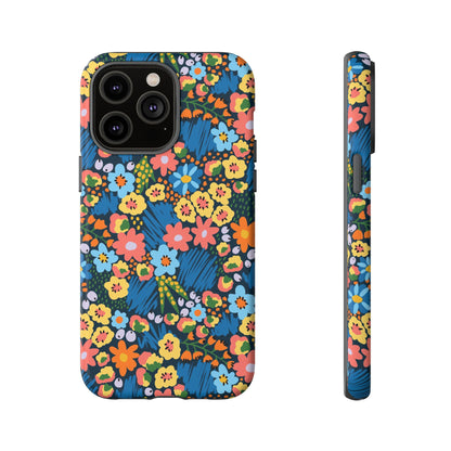 Bloom Burst: Color and Joy Themed Phone Case for iPhone, Samsung Galaxy and Google Pixel devices