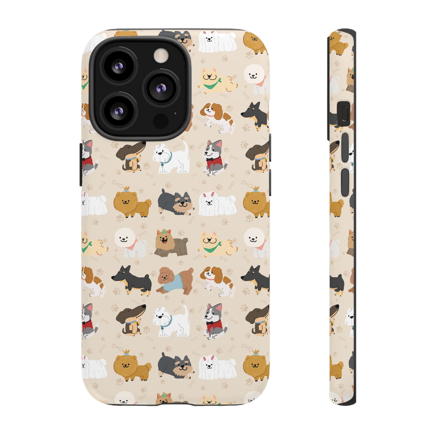 Cute Dogs: Tough Case for iPhone, Samsung Galaxy and Google Pixel devices