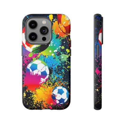 Footballer's Phone Case: Vibrant Case for iPhone, Samsung Galaxy and Google Pixel devices