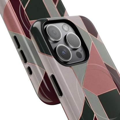 Geometric Luxe MagSafe Phone Case for iPhone