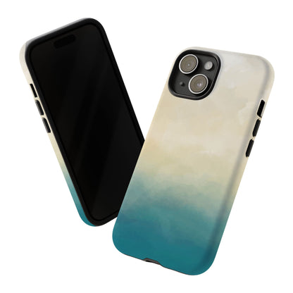 海と砂のグラデーションケース：iPhone、Galaxy、Google Pixelデバイス用ビーチ風スマホケース