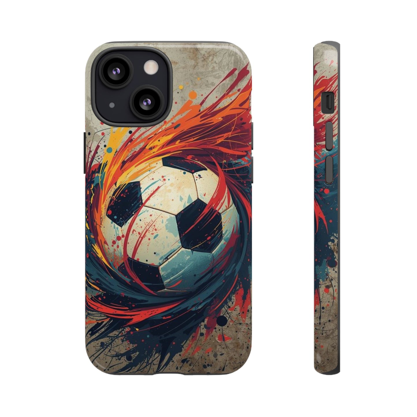 Football Swirl: Phone Case for iPhone, Samsung Galaxy and Google Pixel devices