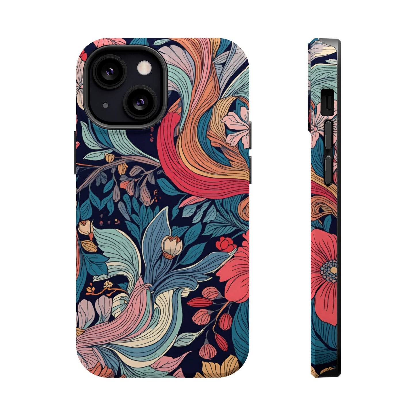 Floral Charm (MagSafe version): Fashion Phone Case for iPhone
