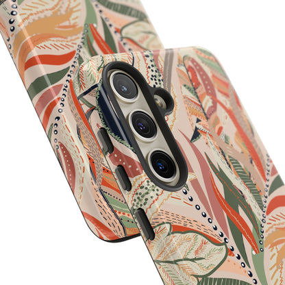 Terracotta Leaves Phone Case: Nature‑Inspired Art for iPhone, Samsung Galaxy and Google Pixel devices