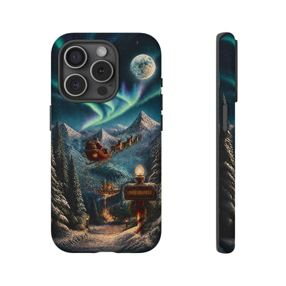 Santa Claus North Pole Adventure: Christmas Themed Phone Case for iPhone, Samsung Galaxy and Google Pixel devices