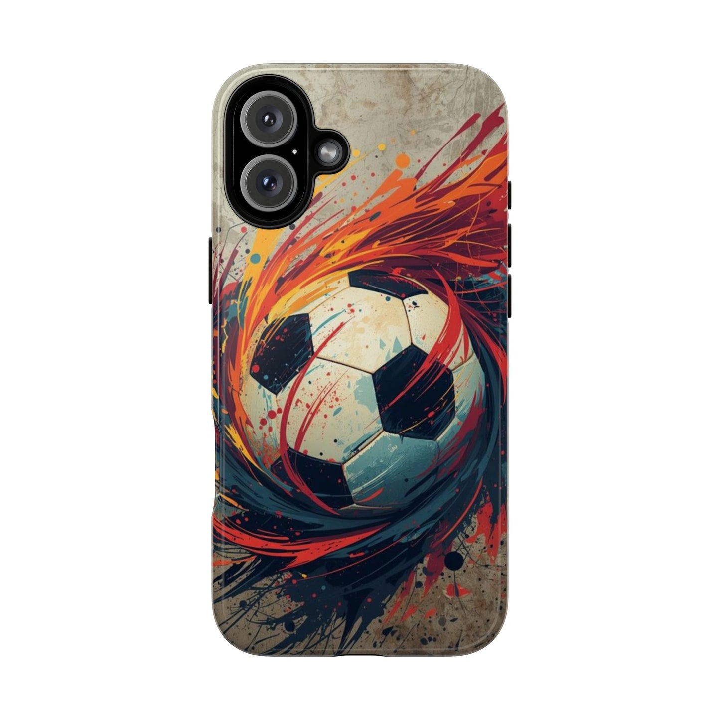 Football Swirl: Phone Case for iPhone, Samsung Galaxy and Google Pixel devices