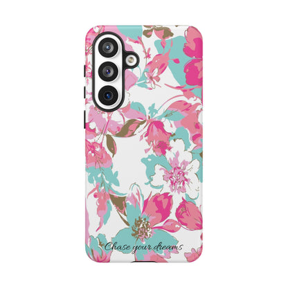 Chase your dreams: Artistic and elegant phone case for Apple iPhone, Samsung Galaxy and Pixel devices