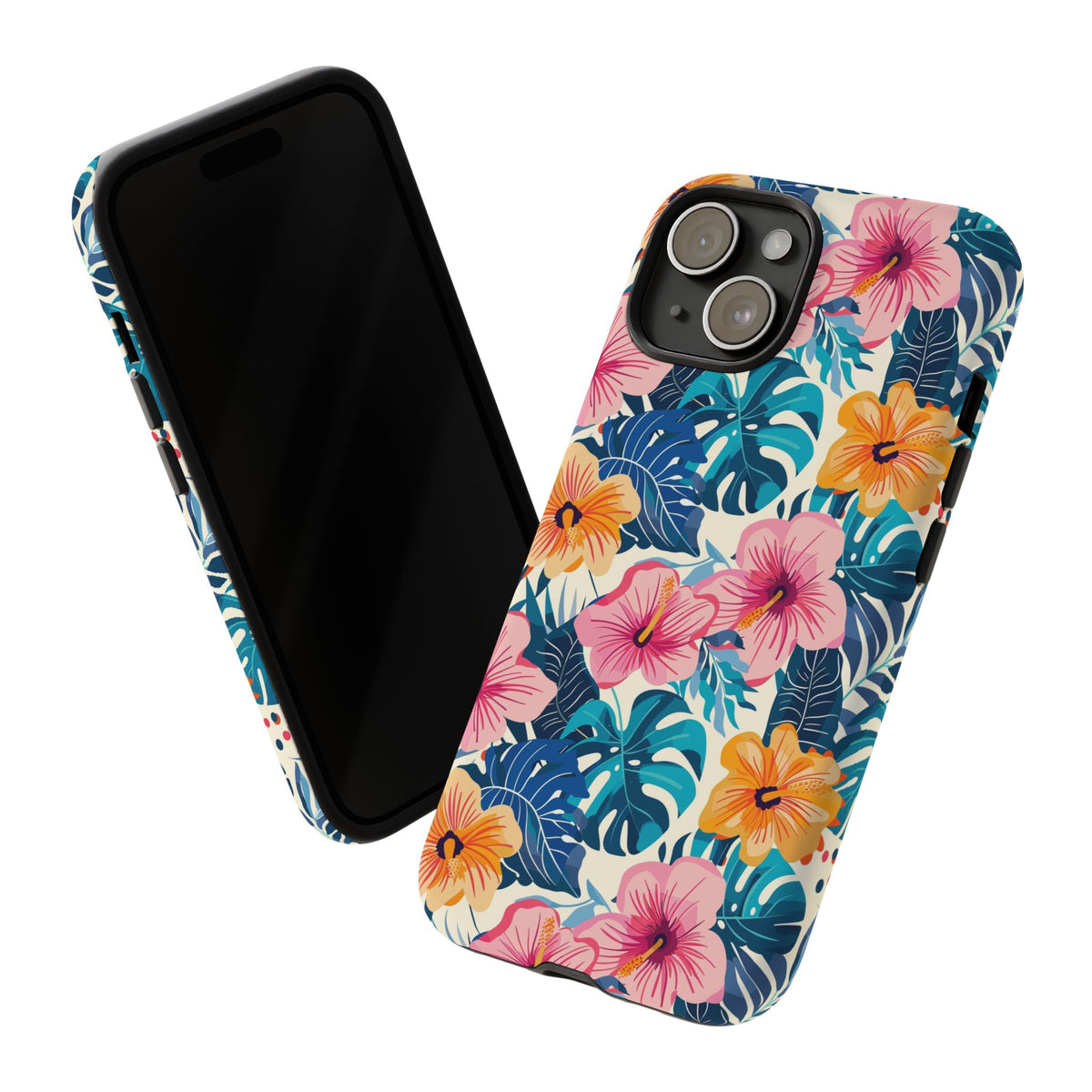 Hibiscus Bloom: Cute Floral Phone Case for iPhone, Samsung and Google Pixel