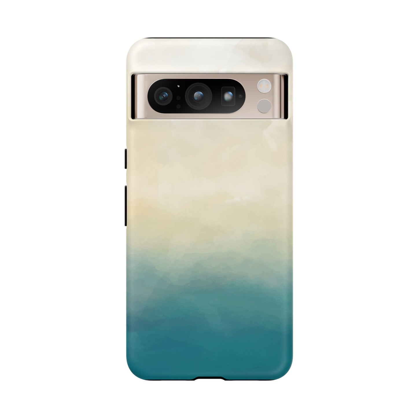 海と砂のグラデーションケース：iPhone、Galaxy、Google Pixelデバイス用ビーチ風スマホケース