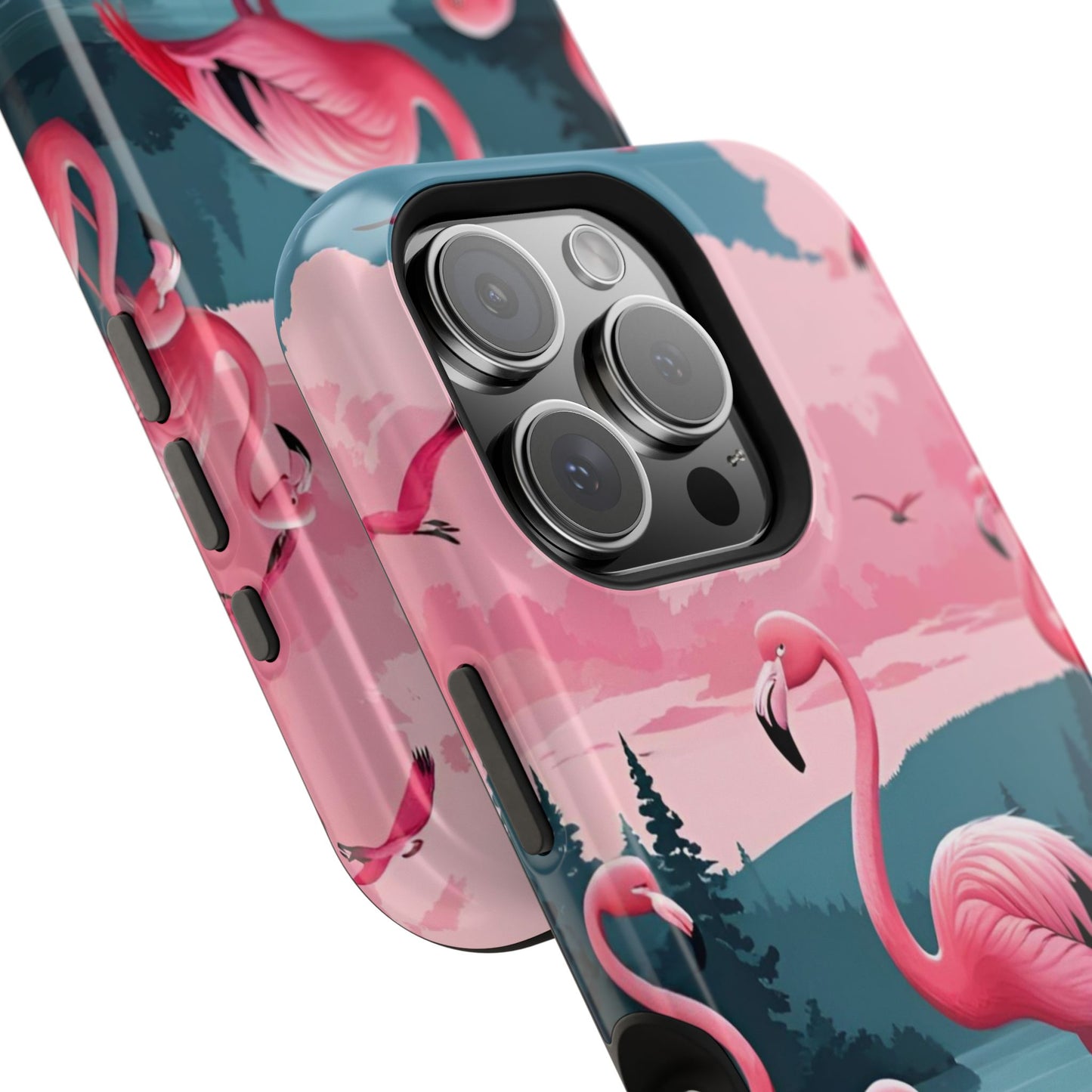 Velvet Skies Flamingo Case MagSafe phone case for Apple iPhone
