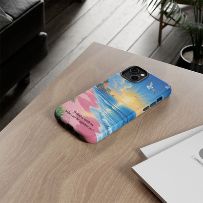"If God is with us, who can be against us?": Inspiring phone case for iPhone, Samsung Galaxy and Google Pixel devices