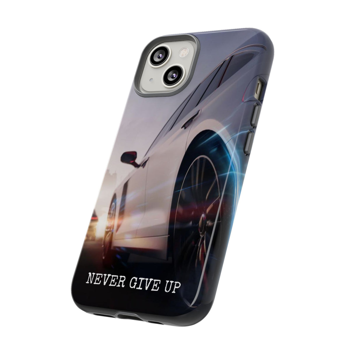 Never Give Up:  Motivational Phone Case for iPhone, Samsung Galaxy and Google Pixel devices