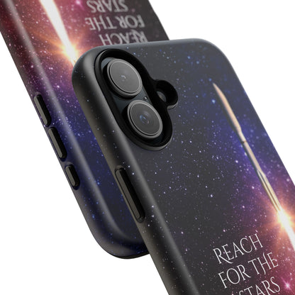 Reach for the Stars: Rocket-illustrated phone case for iPhone, Samsung Galaxy and Pixel devices