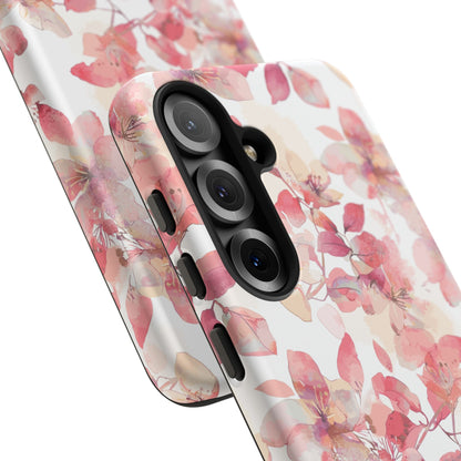 Watercolor Flowers: Tough Case for iPhone, Samsung Galaxy and Google Pixel devices