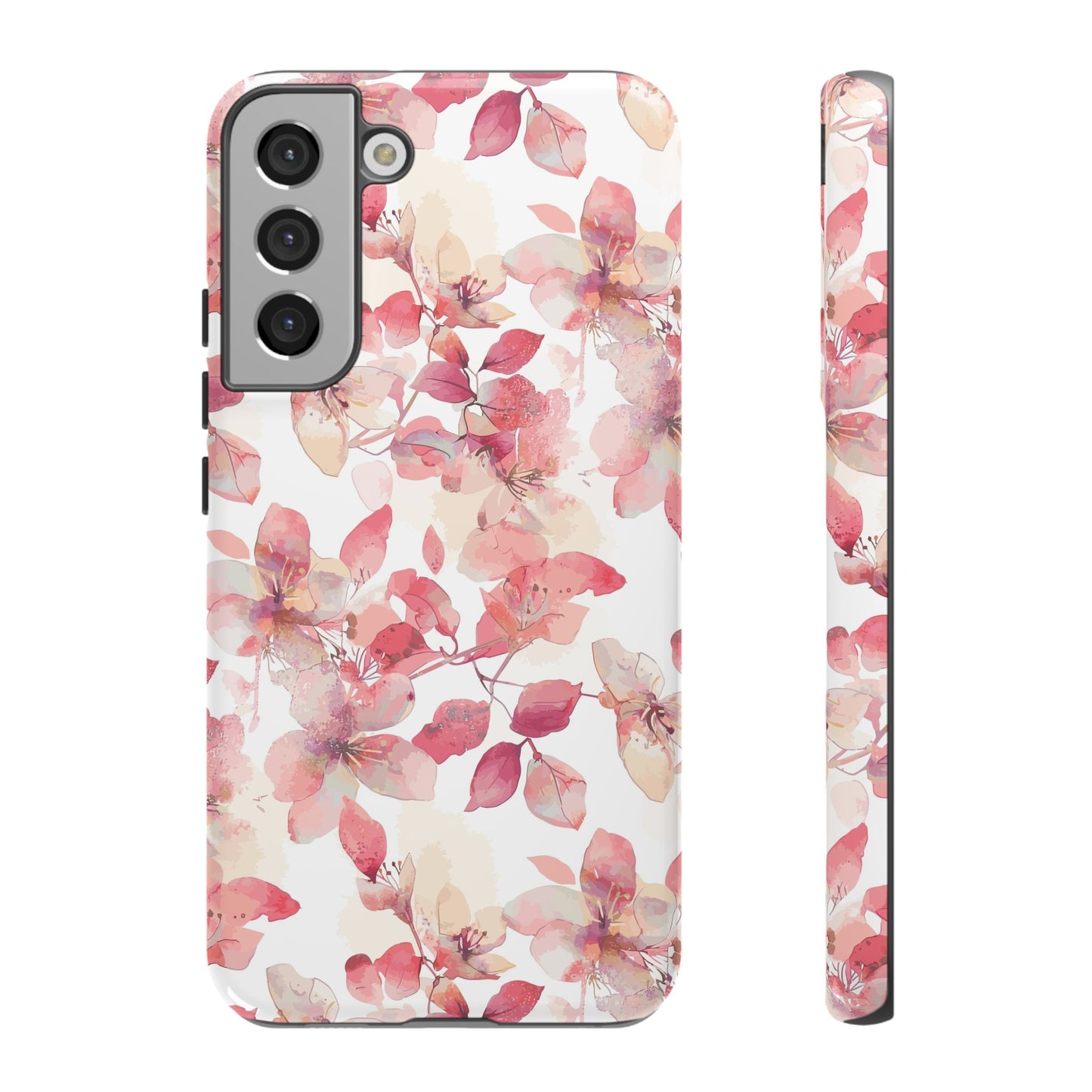 Watercolor Flowers: Tough Case for iPhone, Samsung Galaxy and Google Pixel devices