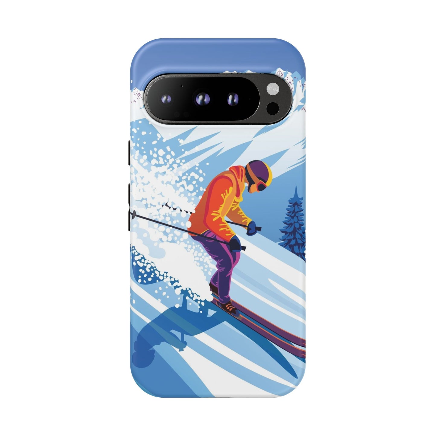 Glacier Rush: Ice Ski inspired phone case for iPhone, Samsung Galaxy and Google  Pixel devices