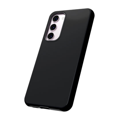 Space Black: Pure black phone case for iPhone, Samsung Galaxy and Google Pixel devices