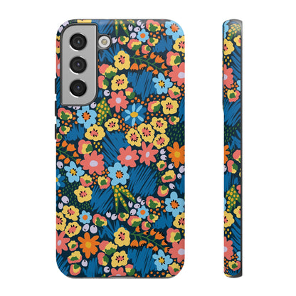 Bloom Burst: Color and Joy Themed Phone Case for iPhone, Samsung Galaxy and Google Pixel devices