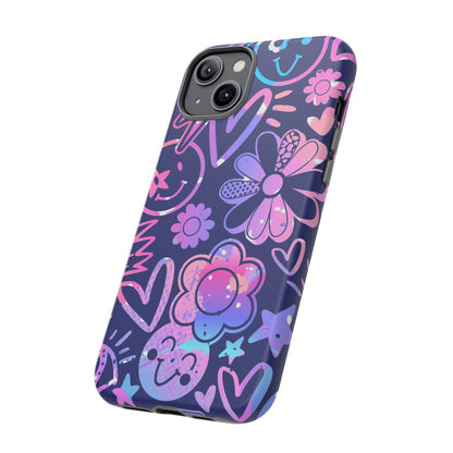 Live Inspired: Purple Tough Case for iPhone, Samsung Galaxy and Google Pixel devices