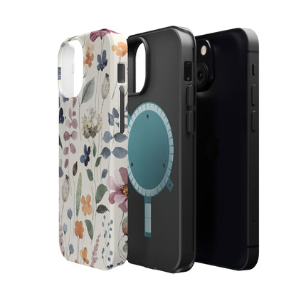 Floral prints phone case for iPhone (MagSafe version)