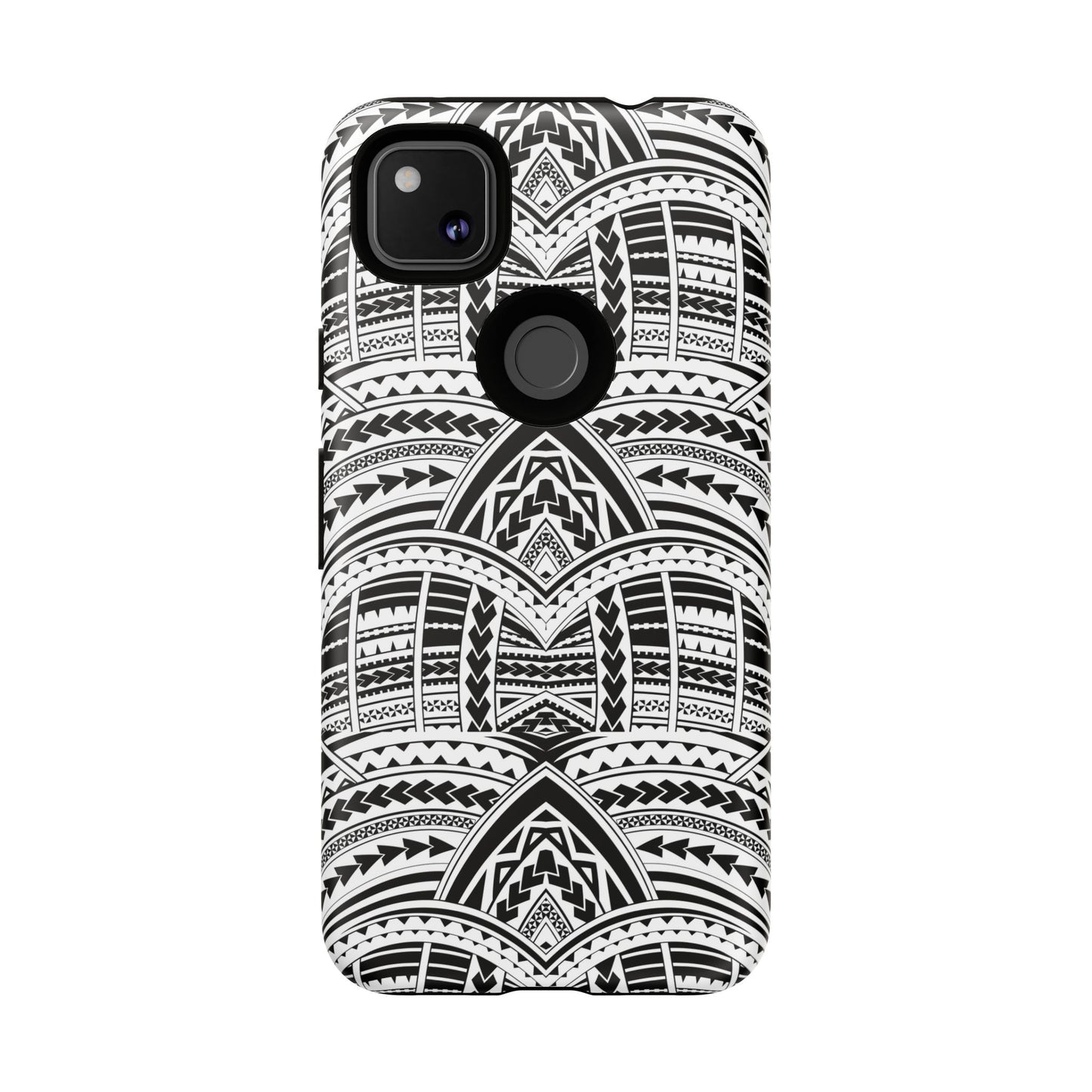 Tatoeage: telefoonhoesje met tribalpatroon voor iPhone, Samsung Galaxy en Google Pixel