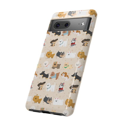 Cute Dogs: Tough Case for iPhone, Samsung Galaxy and Google Pixel devices