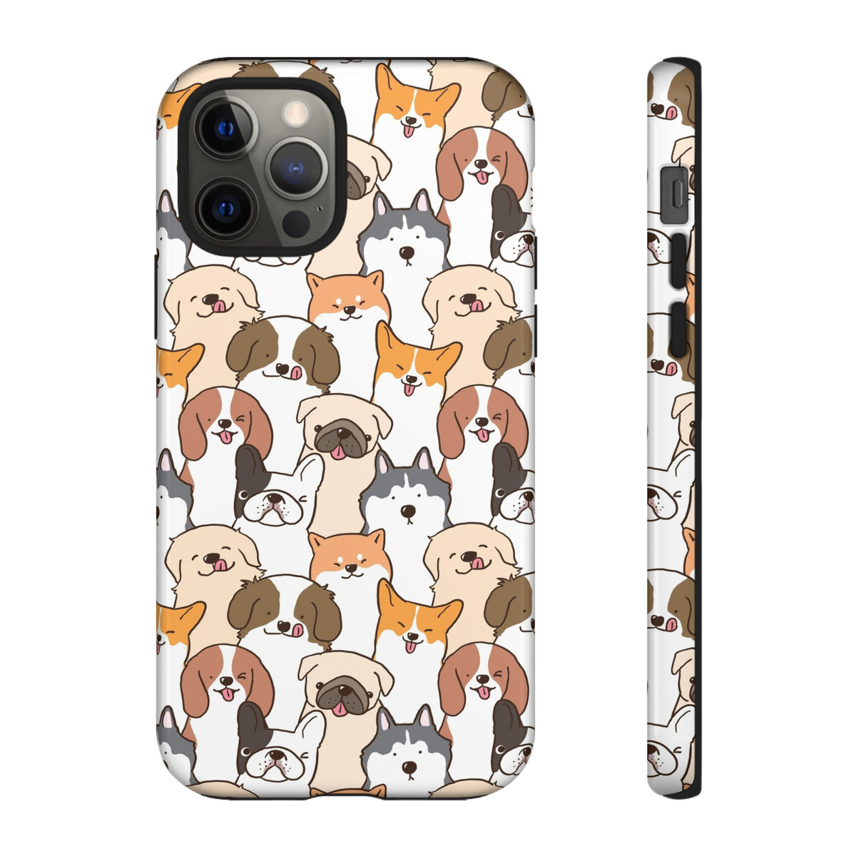 Cute Dogs Charm Phone Case for iPhone, Samsung Galaxy and Google Pixel devices