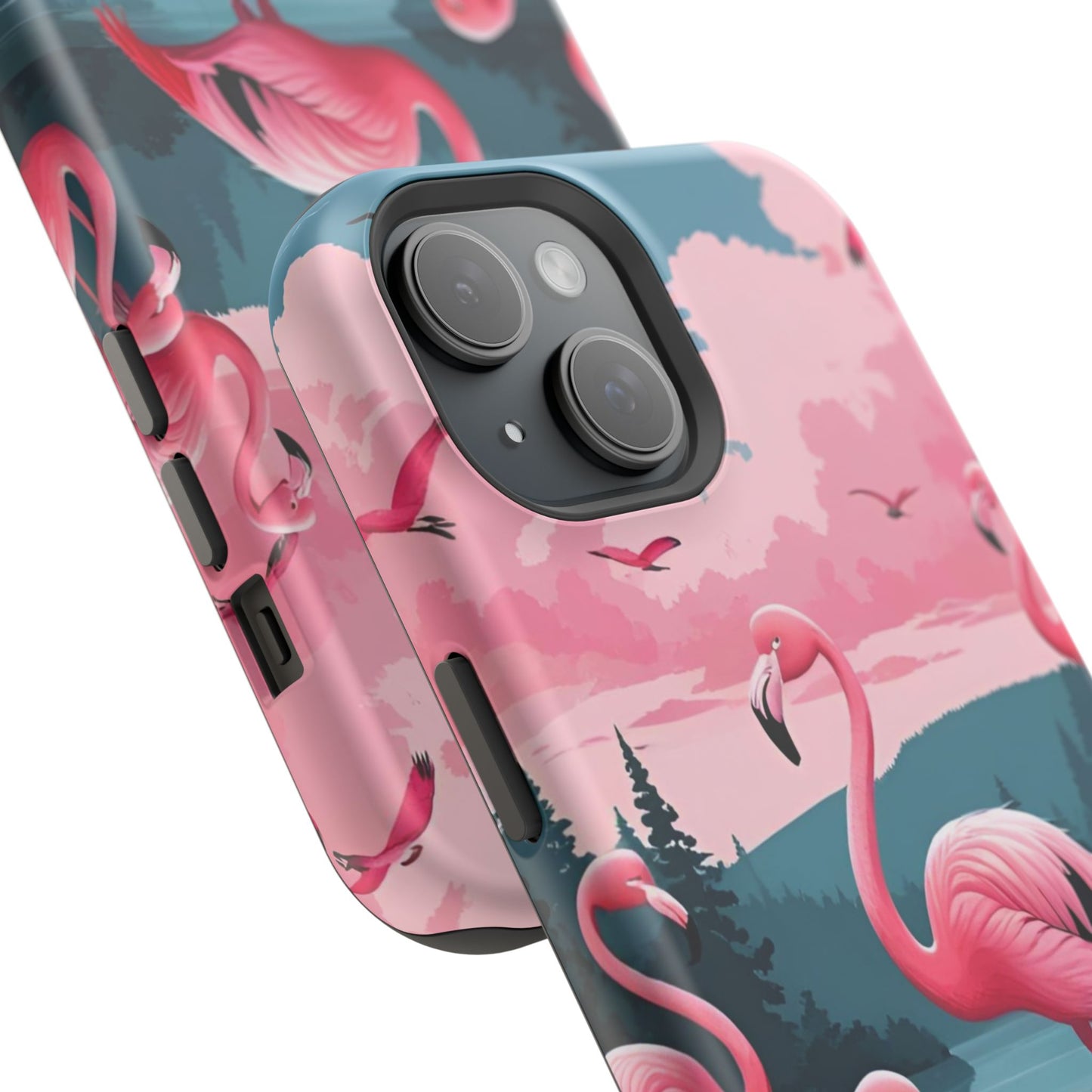 Velvet Skies Flamingo Case MagSafe phone case for Apple iPhone